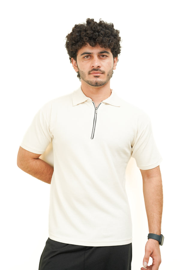 Zipper Polo Shirt
